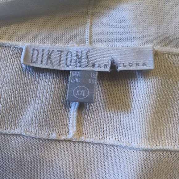 💫 Diktons Barcelona Classic drape collar, open front long-sleeved Knit Cardigan - Picture 10 of 12